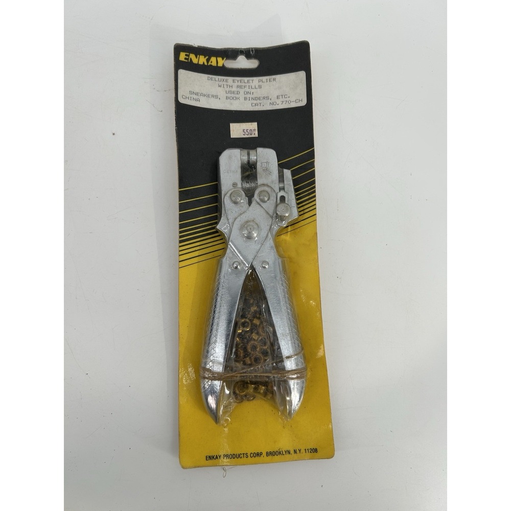 Enkay Deluxe Eyelet Punch Plier W/ Brass Refills